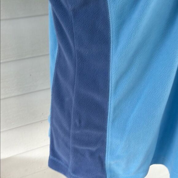 Women’s  Blue Quarter-Zip Sweater - Picture 4 of 6